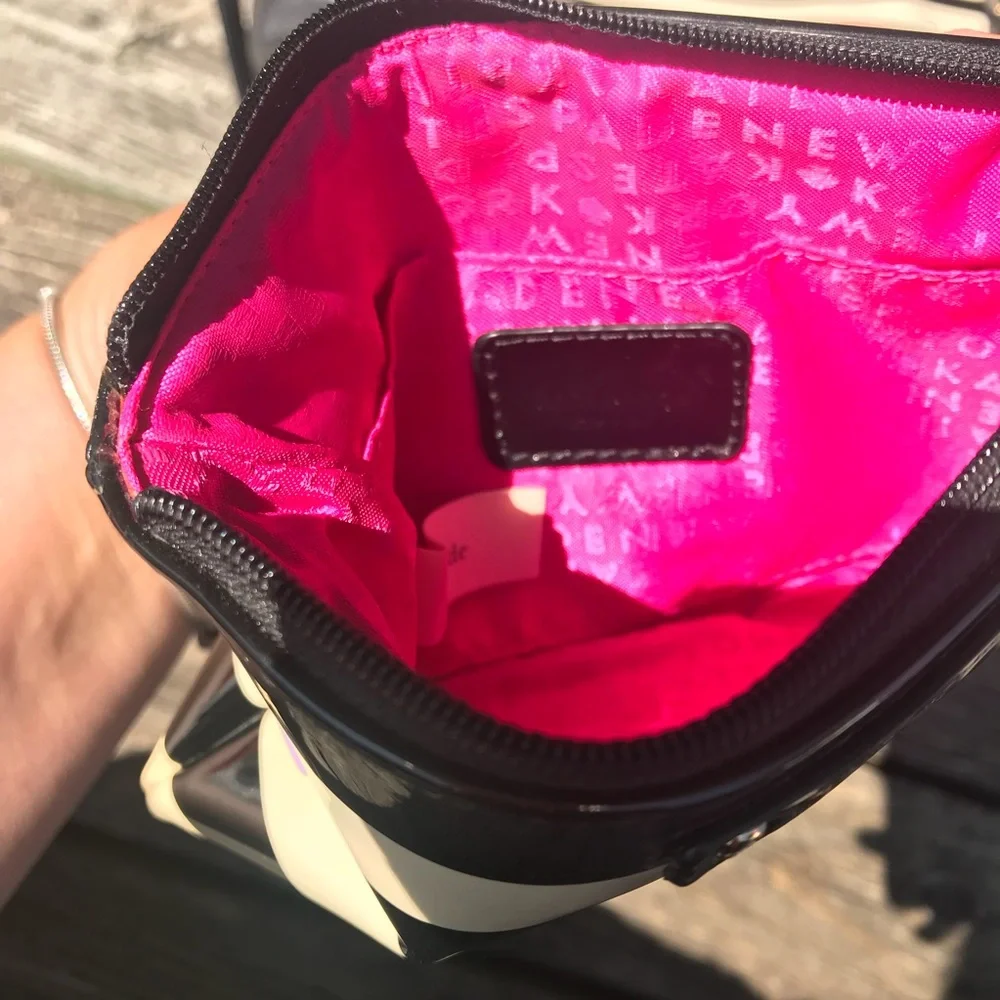 Kate Spade Chelsea Park Dome Satchel Matching Wristlet Stripe Set